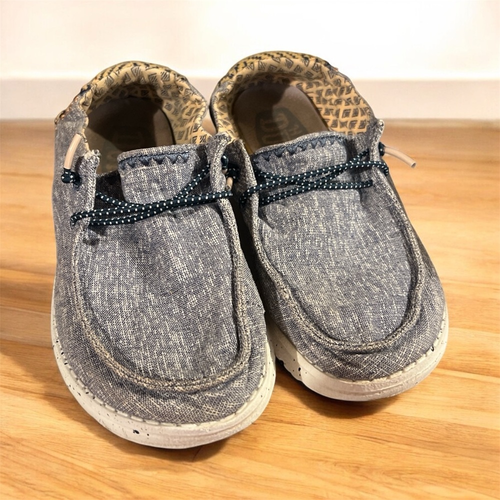 Hey Dude Kids Denim Blue Moccasins